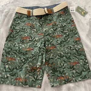 NWT Gymboree Safari Green Tiger Print Shorts